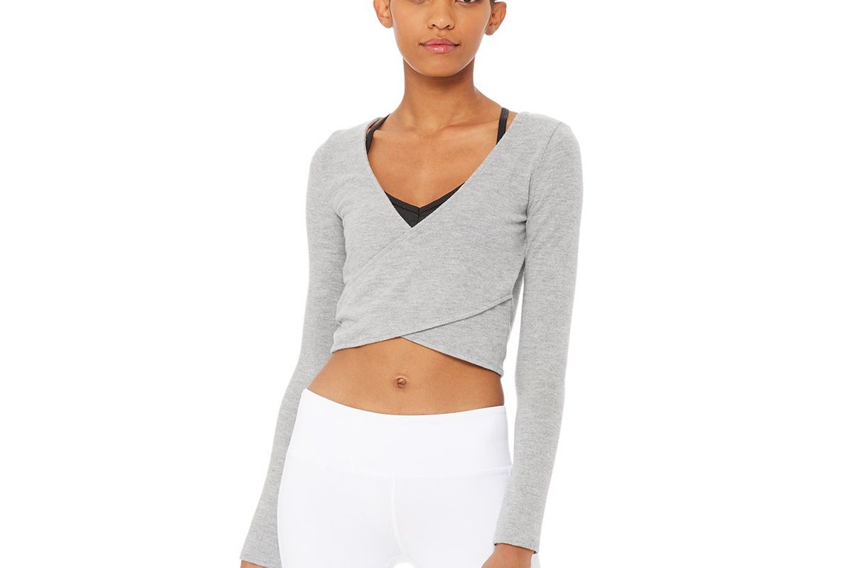 alo yoga amelia luxe long sleeve crop