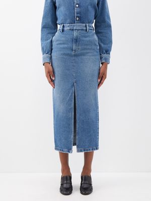 18 Denim Midiskirts to Wear This Spring and Beyond