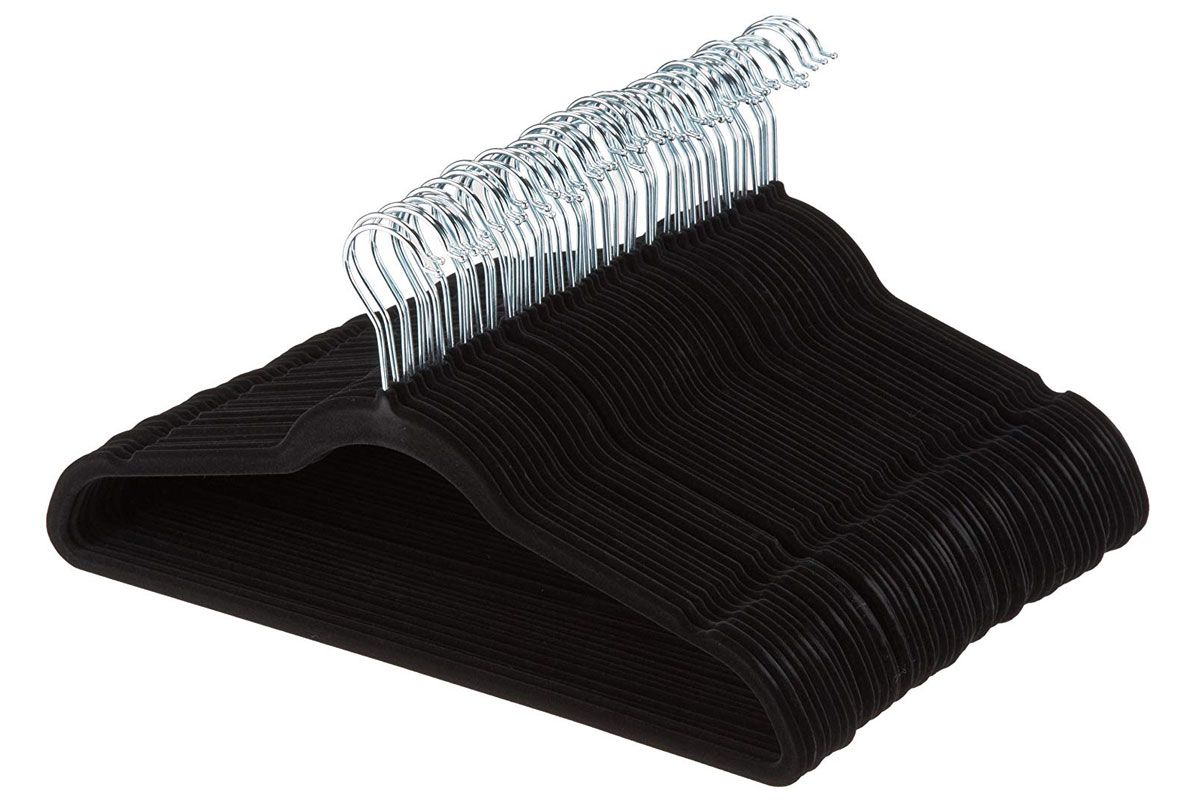 amazon basics velvet suit hangers