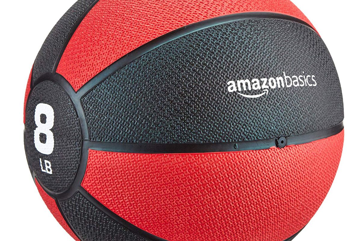 amazonbasics medicine ball for workouts exercise balance training