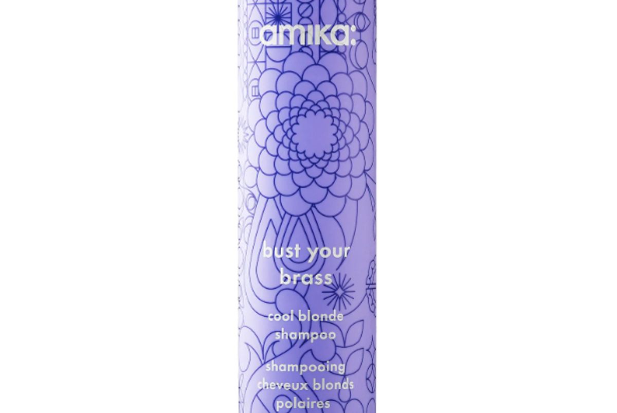 amika bust your brass cool blonde shampoo