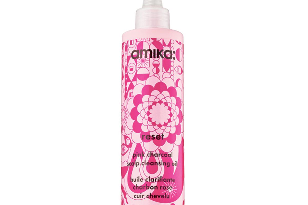 amika reset pink charcoal scalp cleansing oil