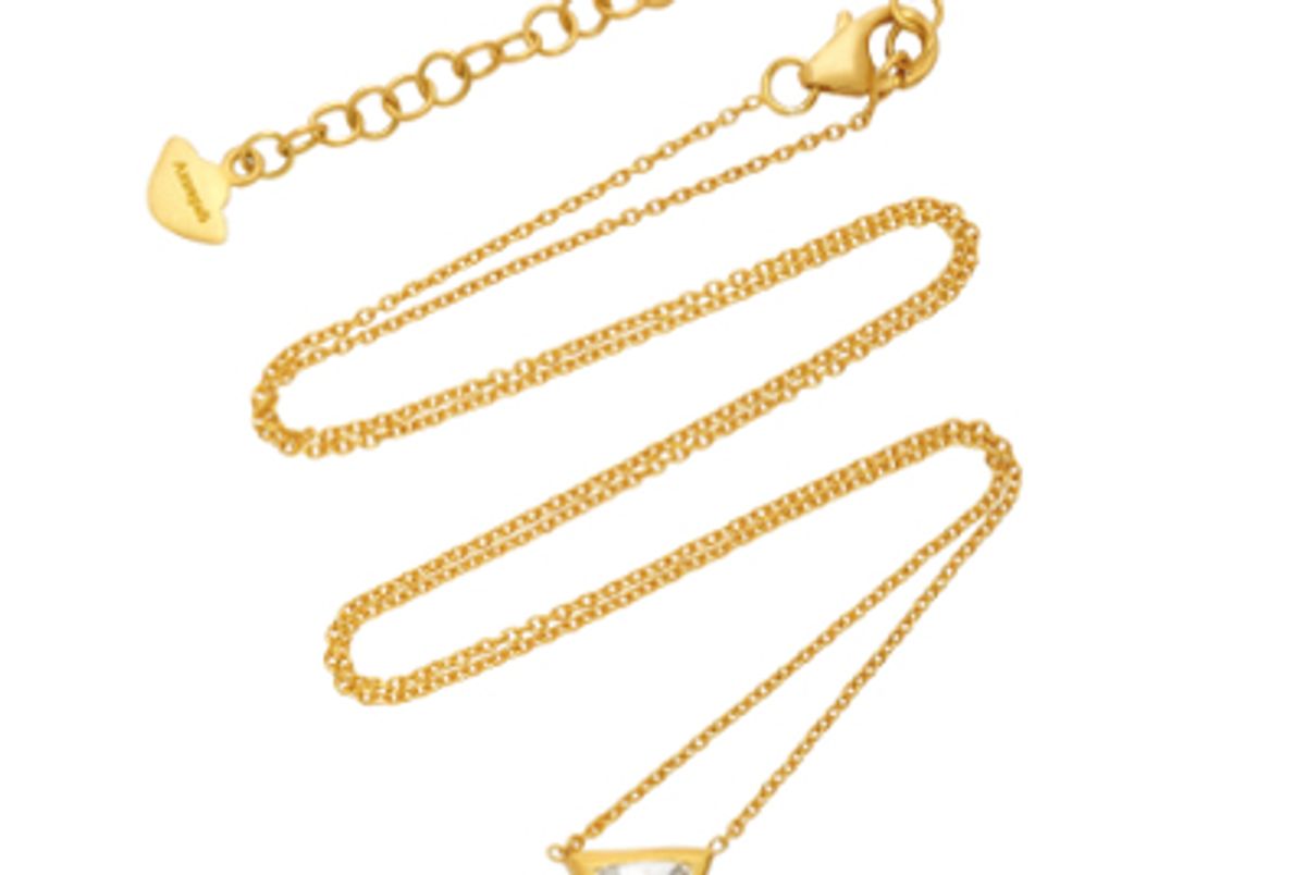 amrapali kundan vintage diamond and 18k gold triangle pendant necklace