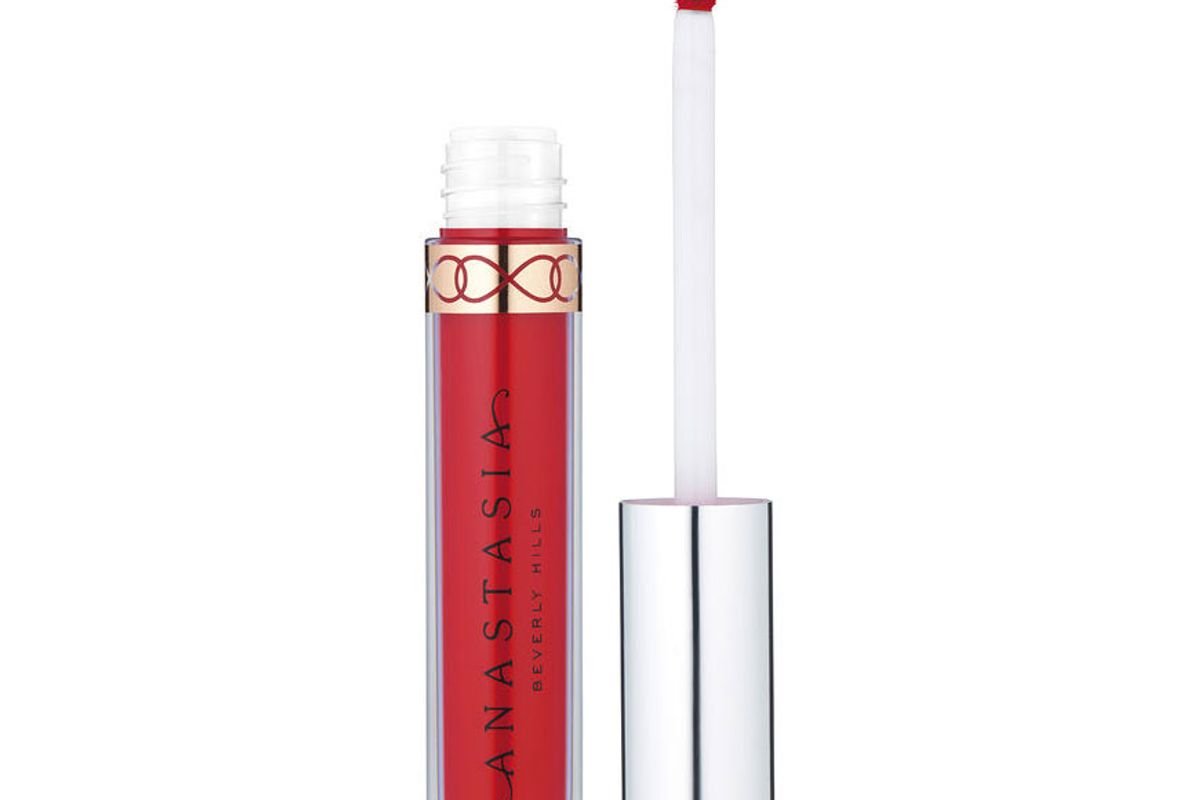 anastasia beverly hills liquid lipstick in strawberry