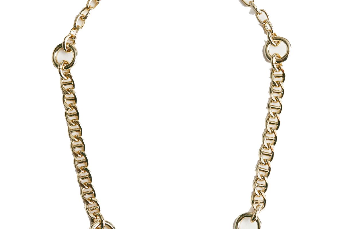 and other stories chunky chain fitted necklace
