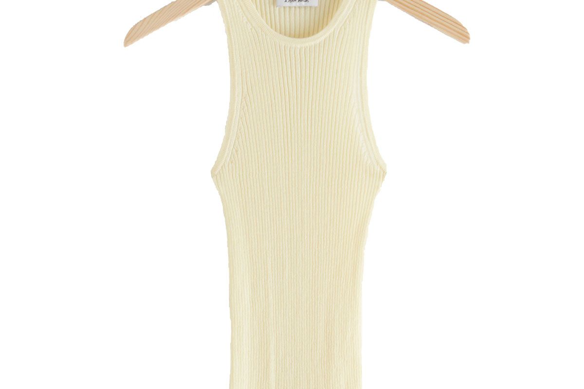 and other stories fitted ribbed tank top