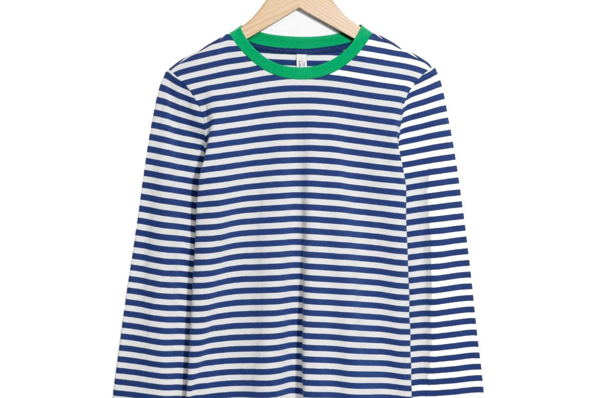 and other stories striped long sleeve tee