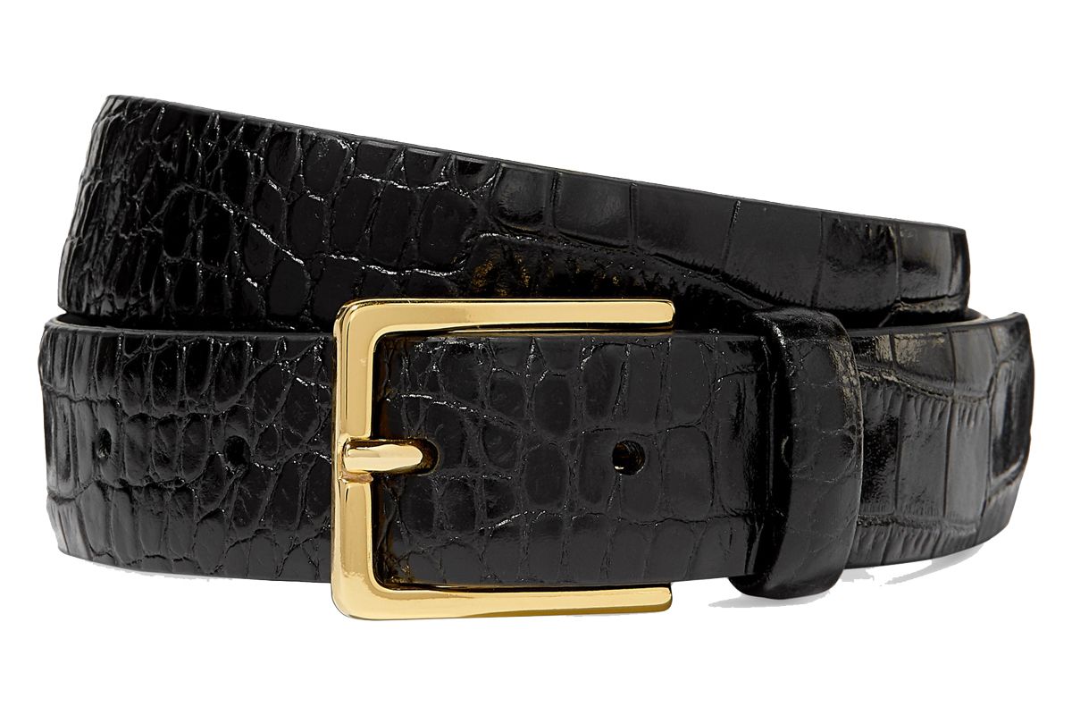 andersons croc effect leather belt