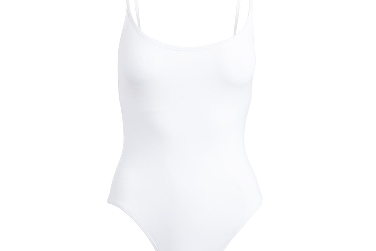 andie swim the amalfi in white