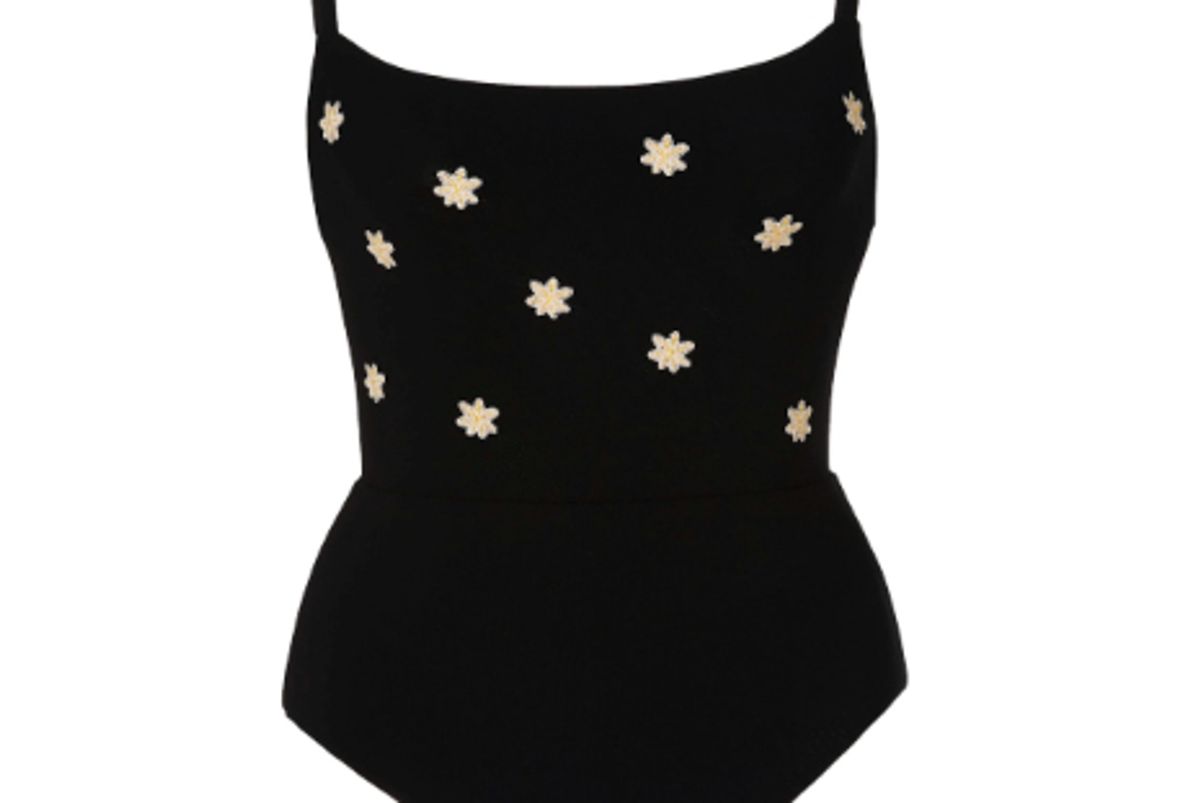anemone swim floral embroidered swimsuit