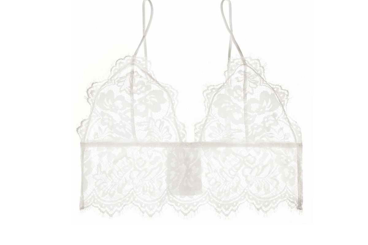 anine bing lace soft cup bra