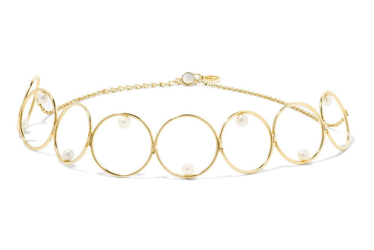 14-Karat Gold Pearl Choker