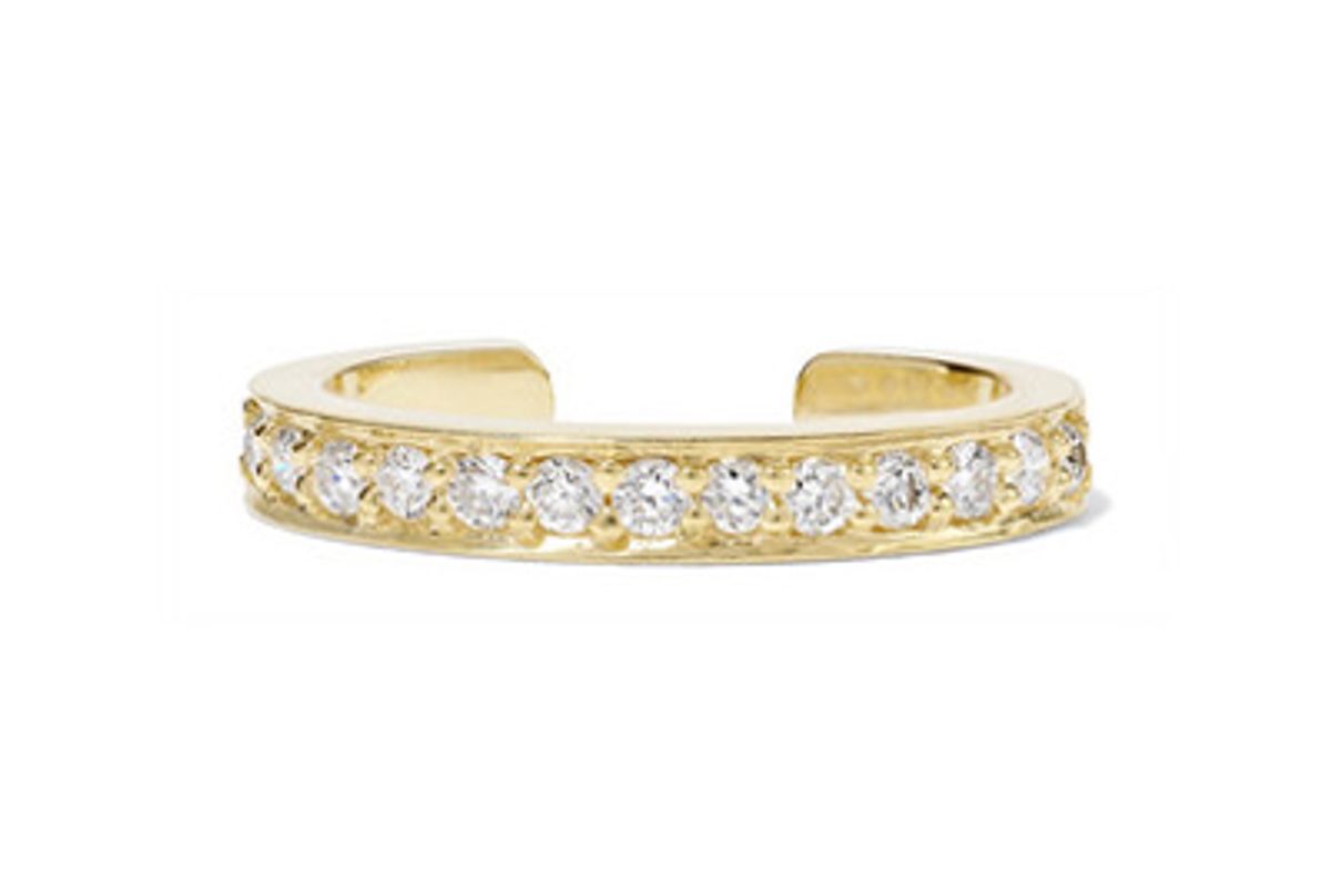 anita ko 18 karat gold diamond ear cuff
