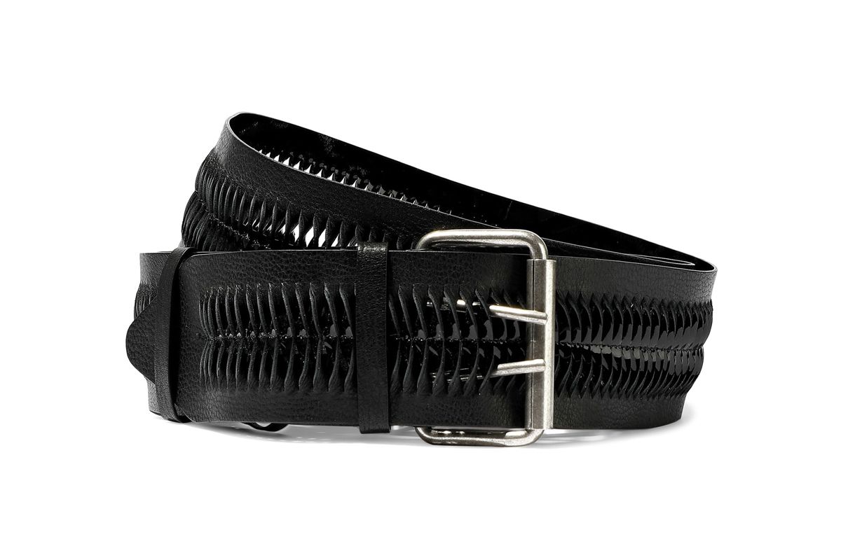 ann demeulemeester laser cut belt