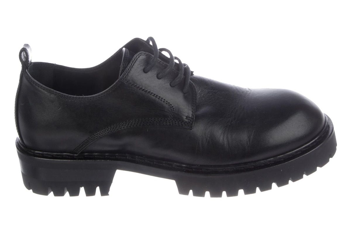 ann demeulmeester leather lace up oxfords