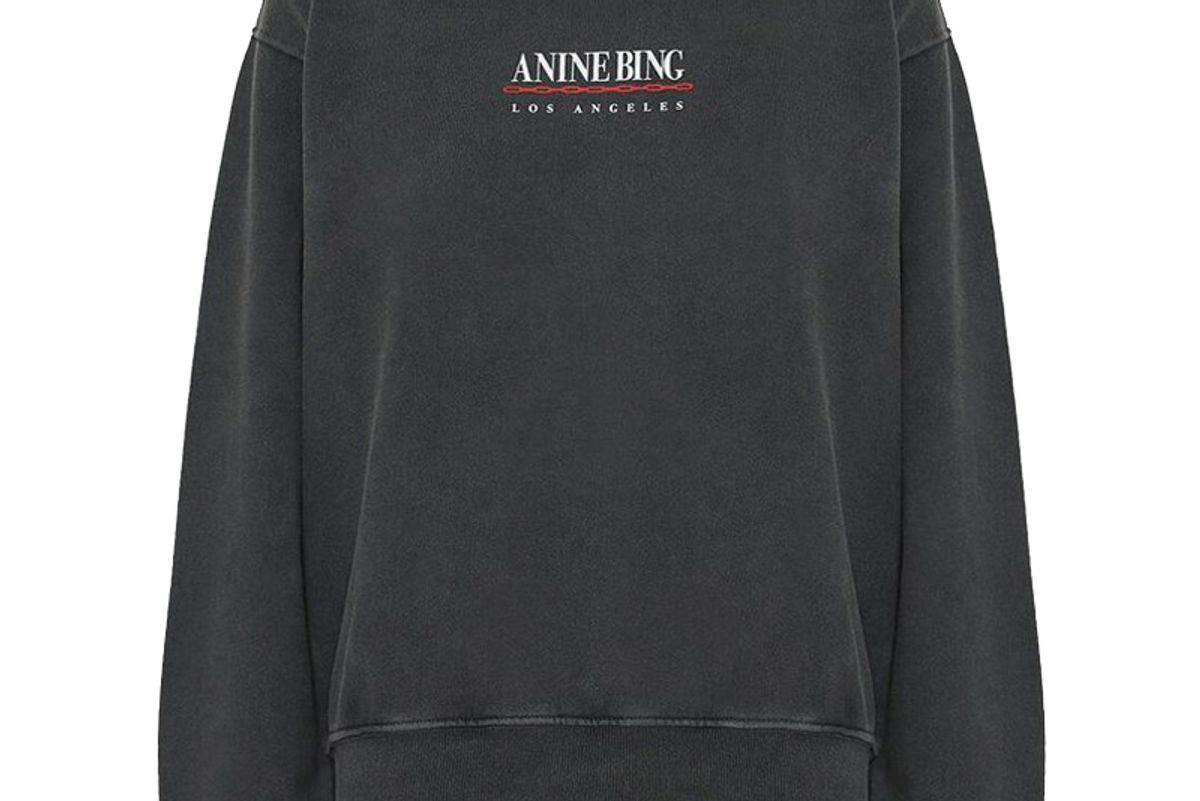 annie bing ramona sweatshirt link washed black