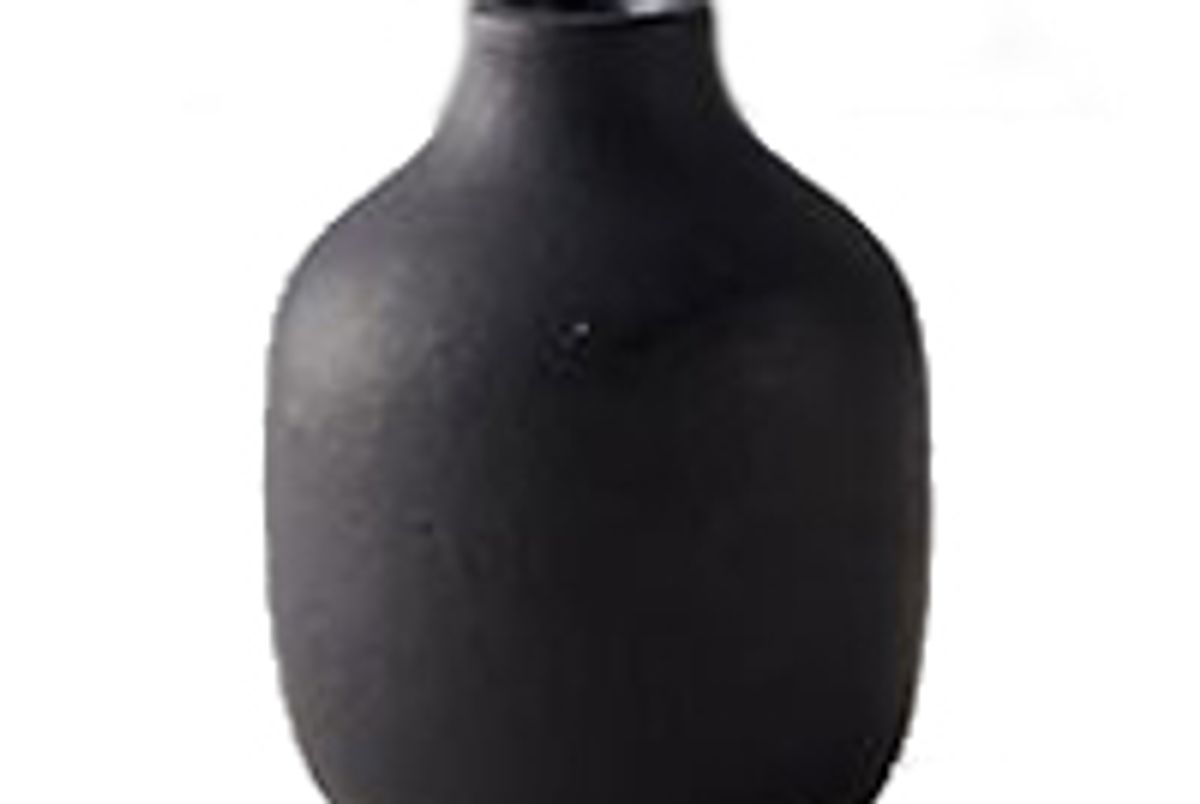 anthropologie matte terracotta bud vase