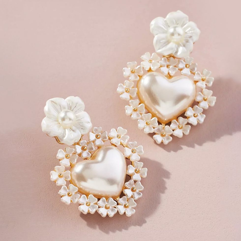 anthropologie pearl earrings
