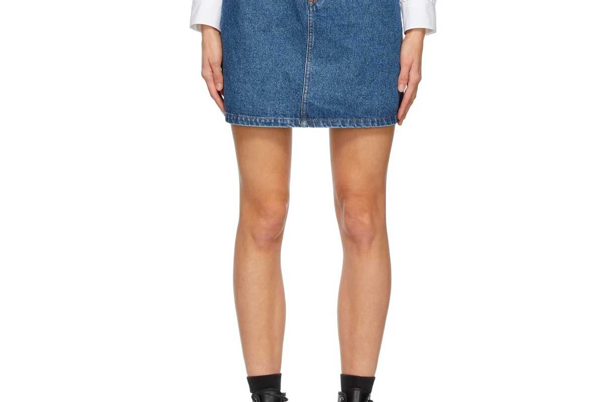 apc denim standard skirt