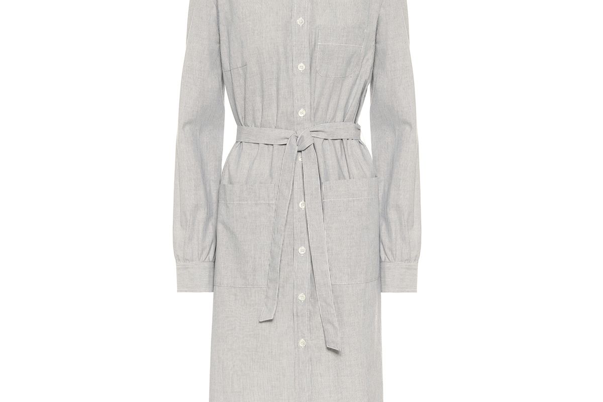 apc emmanuelle cotton shirt dress