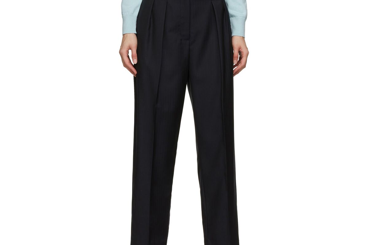 apc navy cheryl trousers