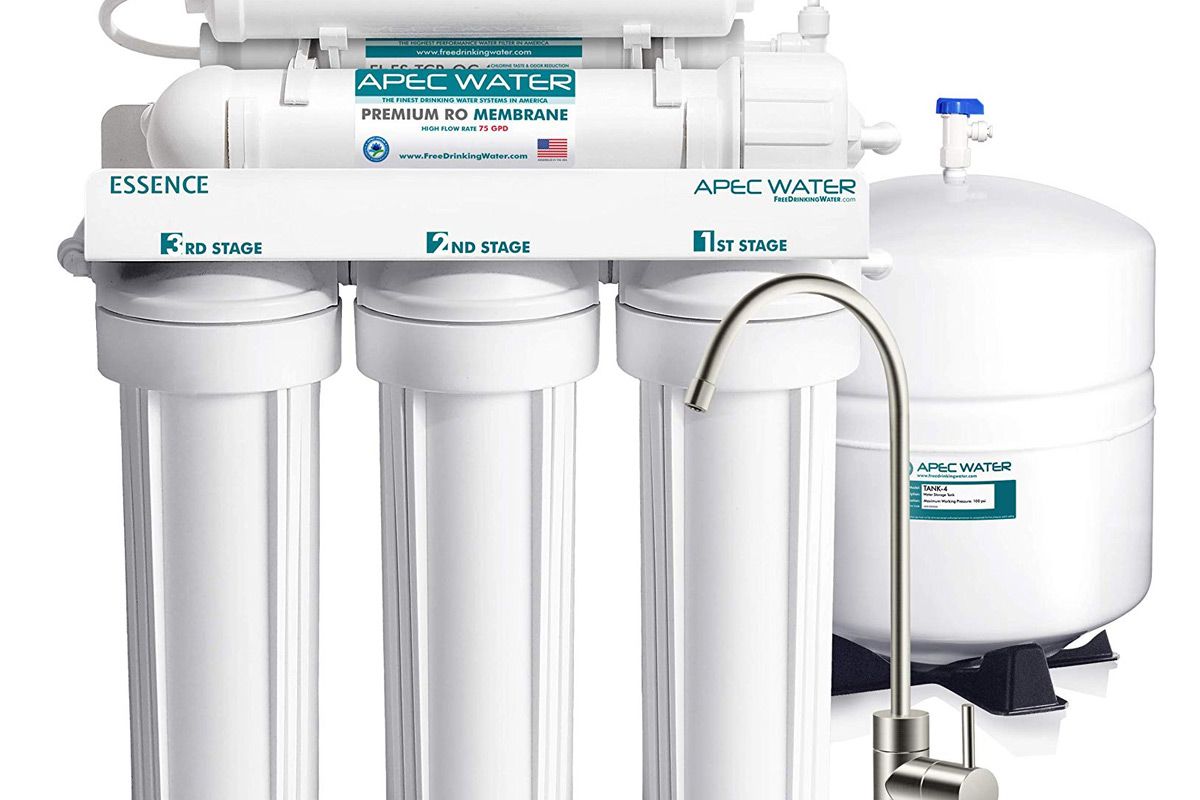 apec top tier alkaline mineral ph 75 gpd 6 stage ultra safe reverse osmosis drinking water filter system