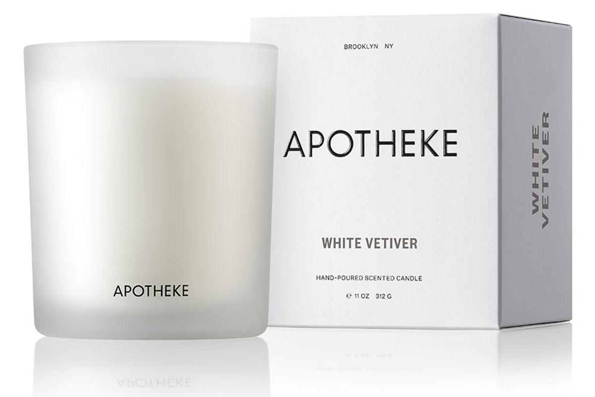 apotheke white vetiver candle