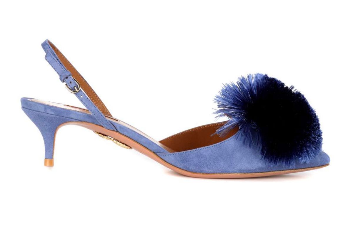 aquazzura powder puff slingback pumps