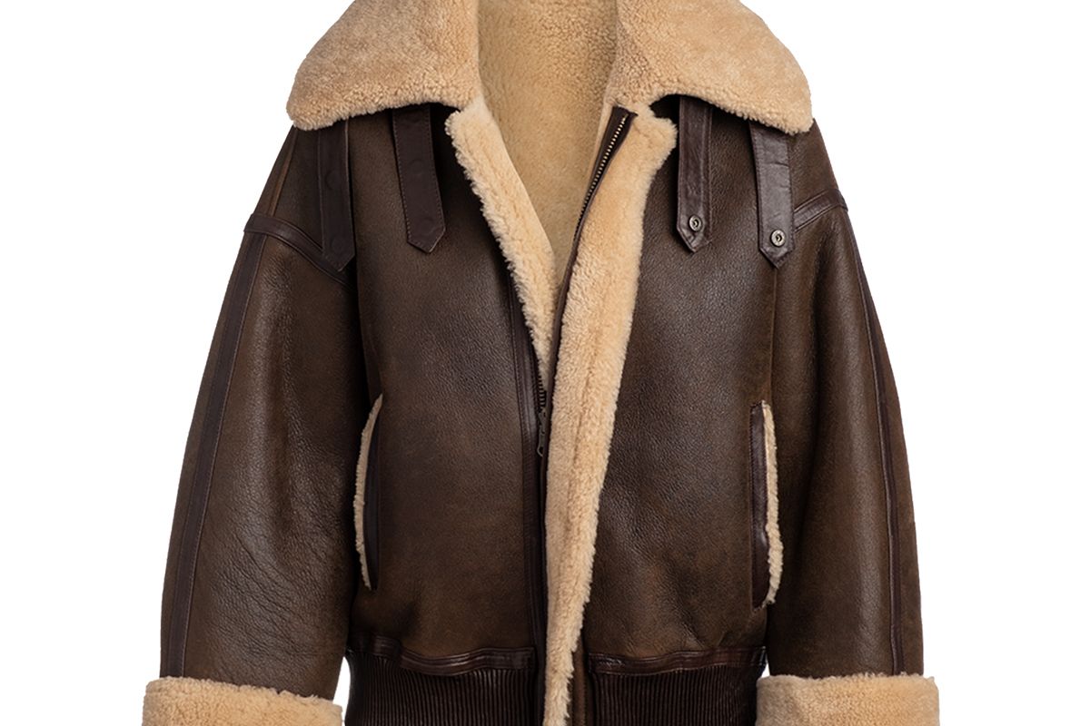 arje the saturn reversible shearling jacket