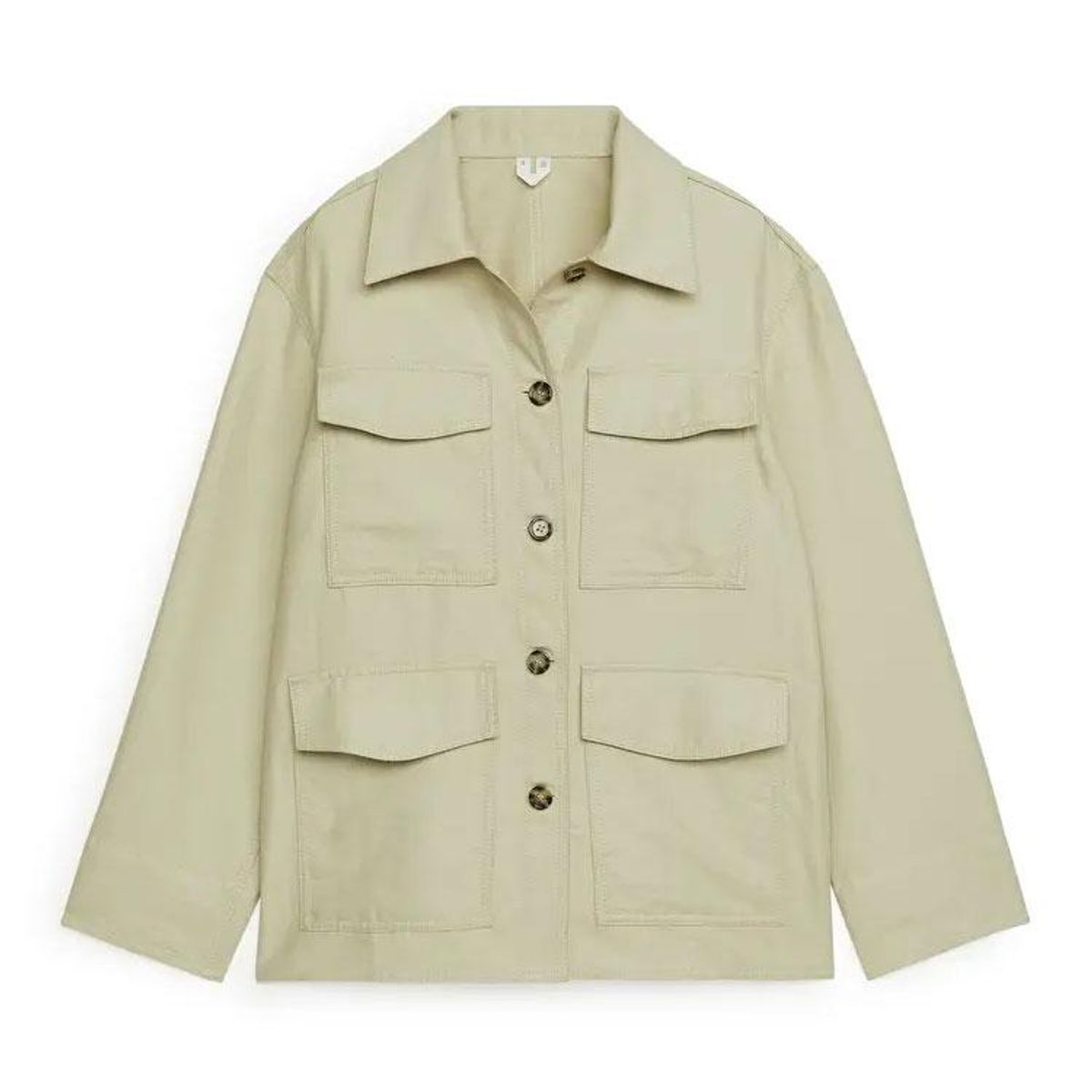 arket cotton hemp overshirt