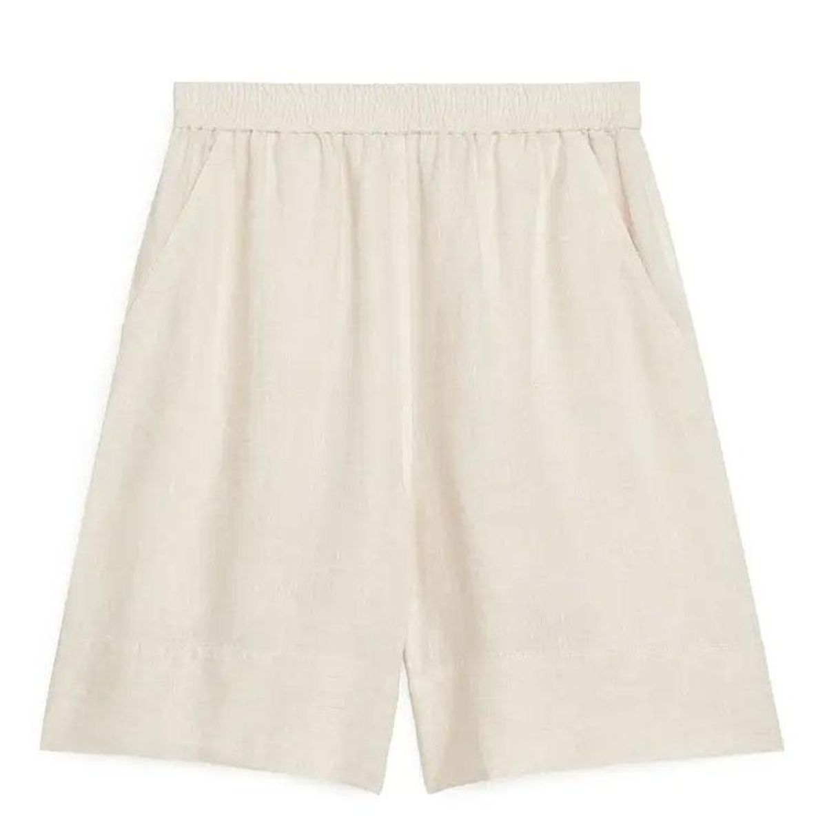arket linen shorts 
