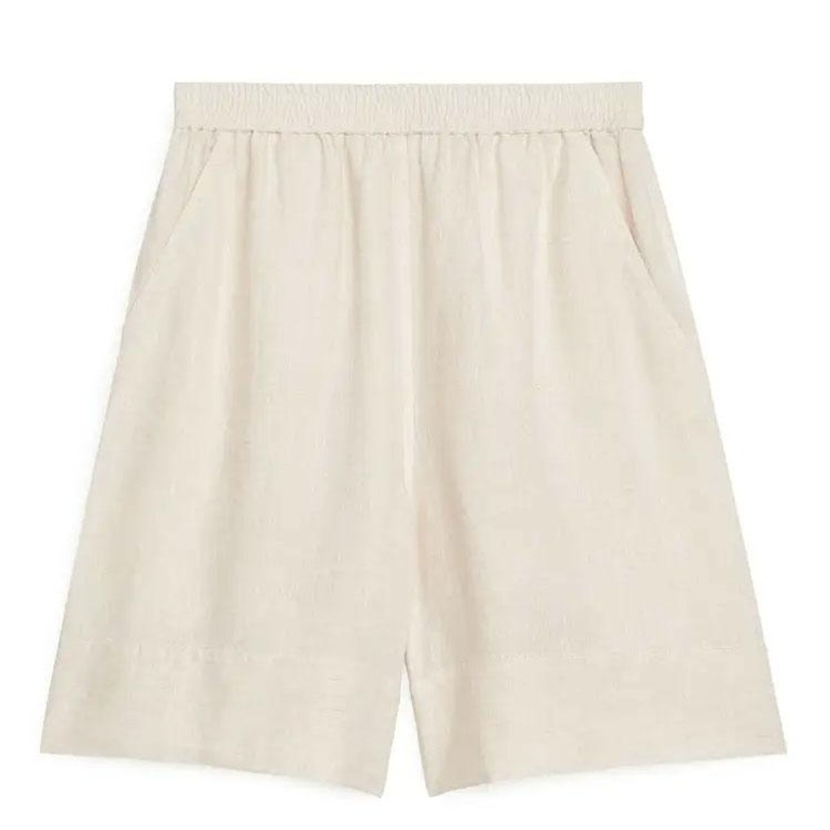 arket linen shorts