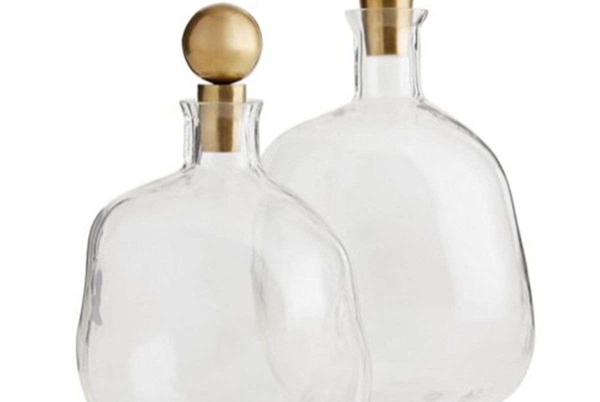 arteriors s/2 frances decanters