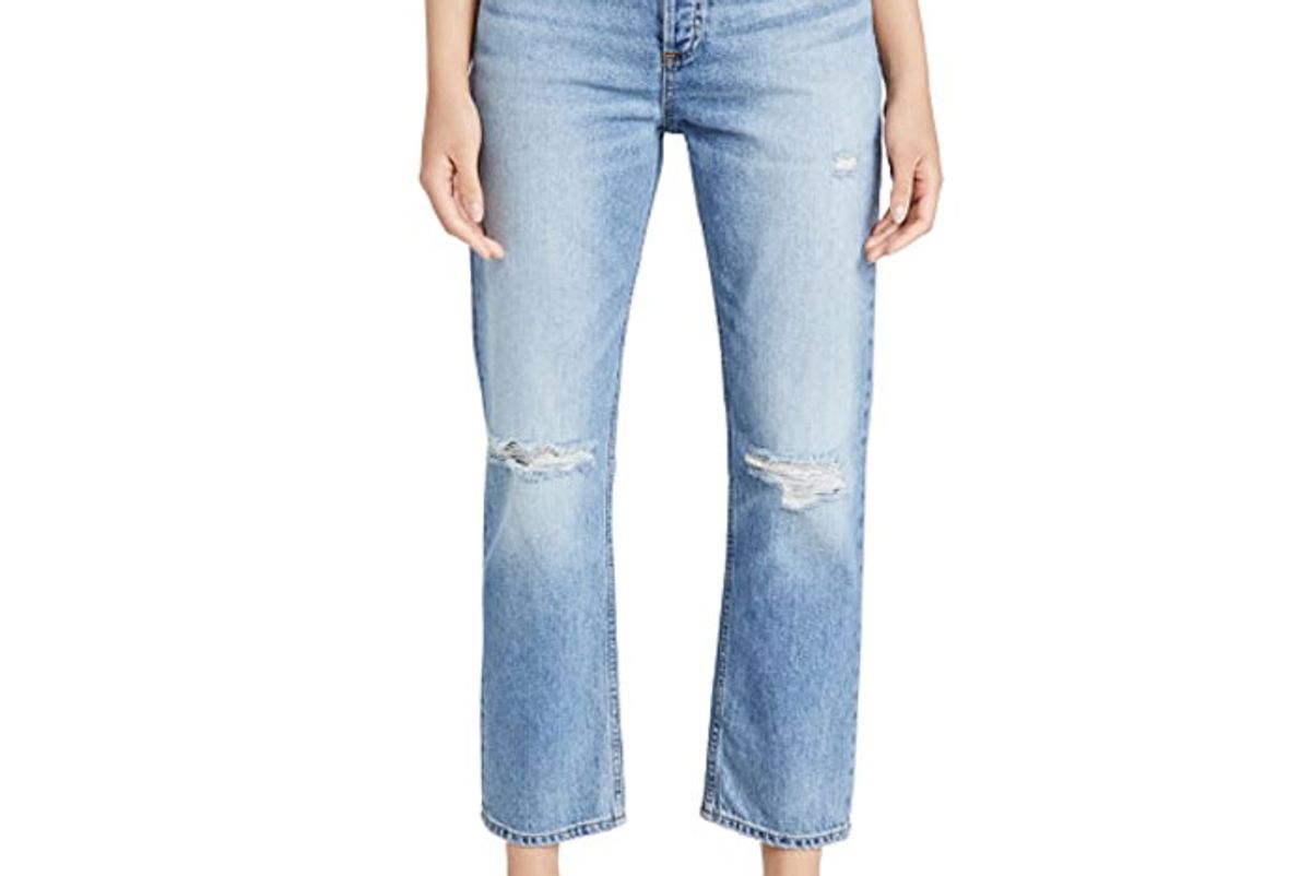 askk ny high rise straight jeans