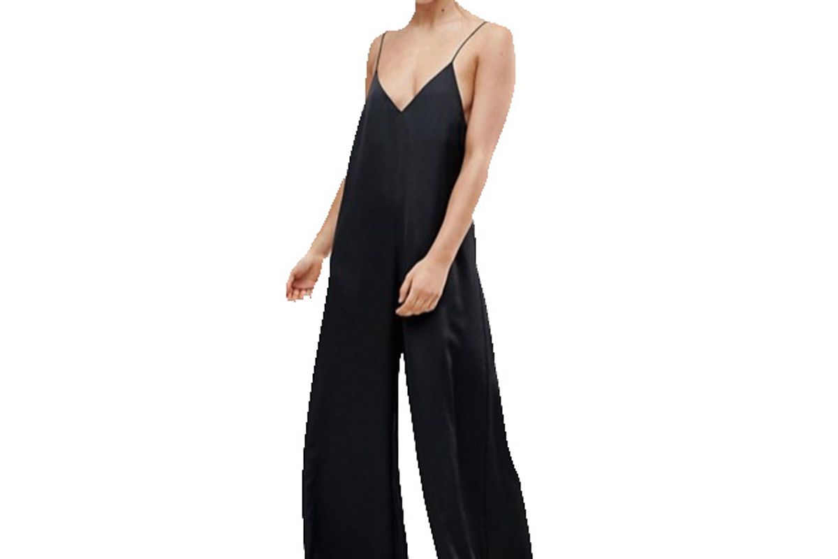 asos plunge sleepwear jumpsuit