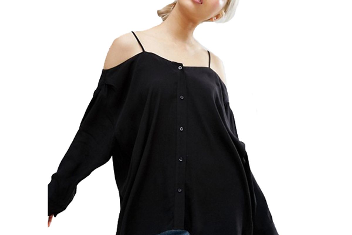 Weekday Cold Shoulder Shirt