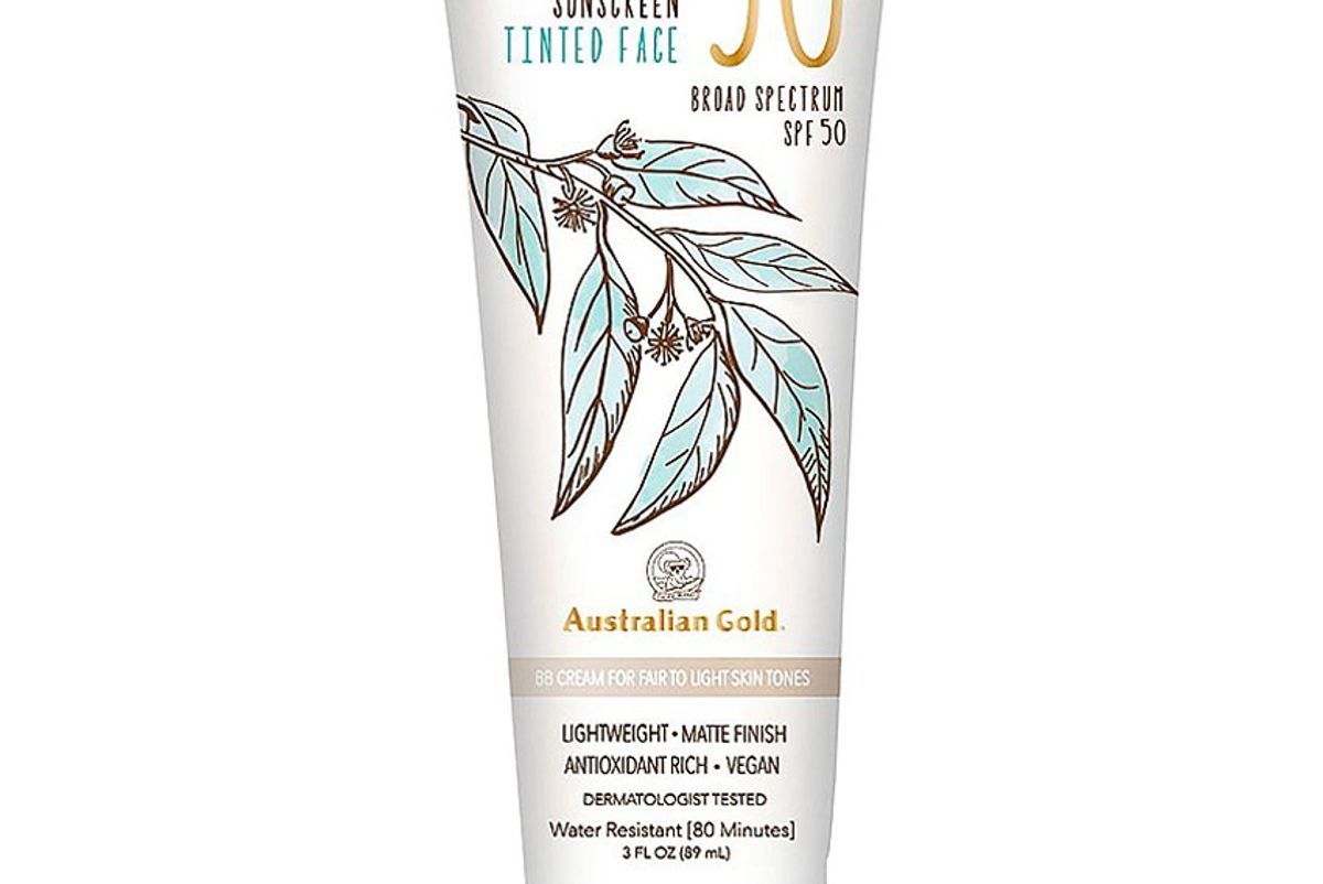 australian gold botanical tinted face sunscreen spf 50