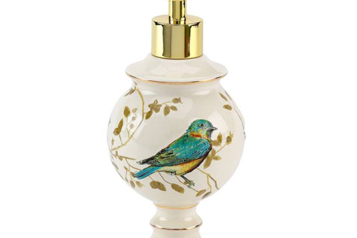 avanti linens gilded birds lotion pump ivory