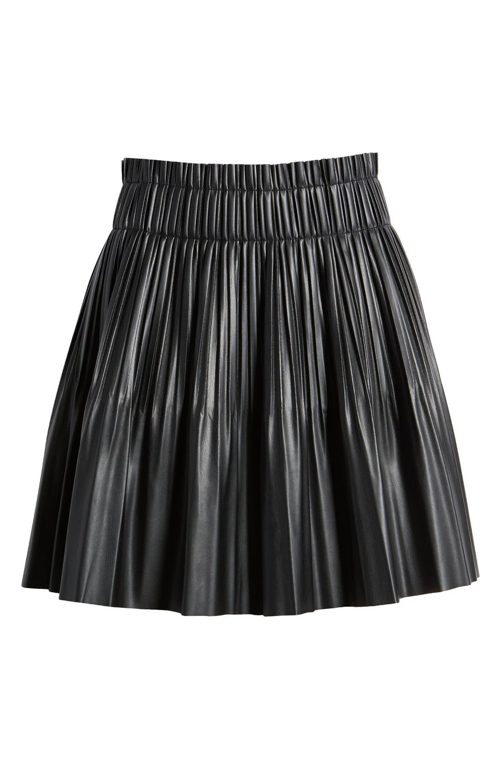 Avec Les Filles Pleated A-line Skirt