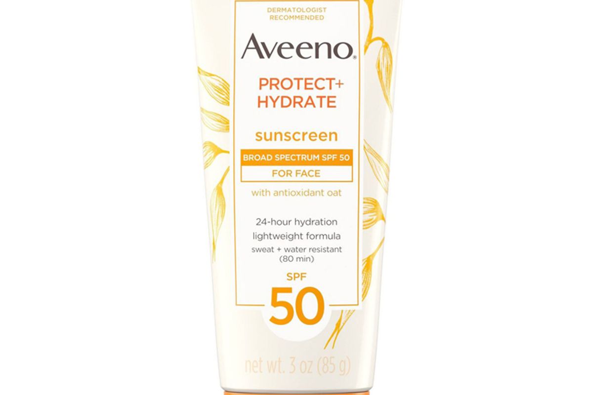aveeno protect hydrate face sunscreen lotion with spf 50