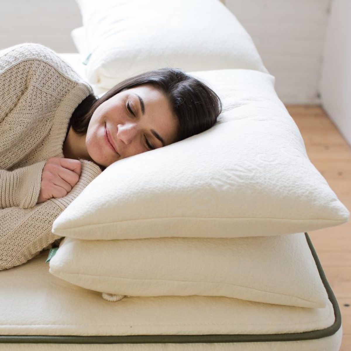 avocado green pillow