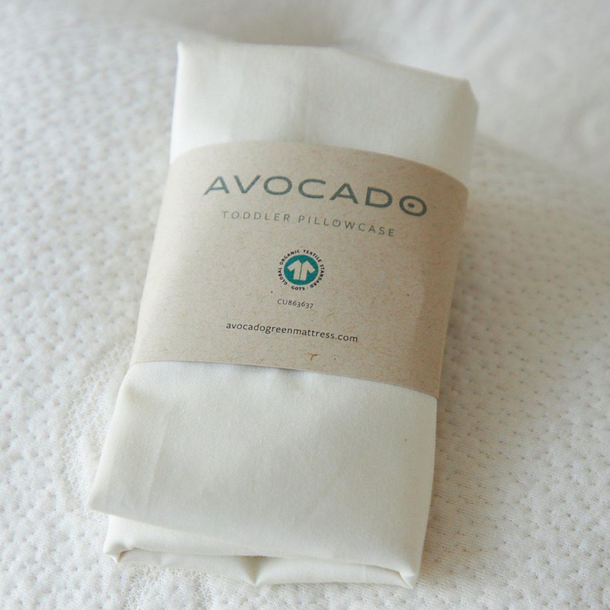 avocado organic mini and toddler pillowcase