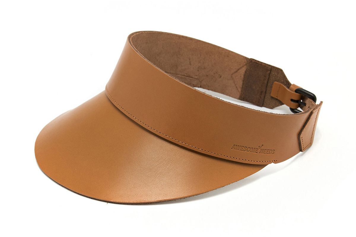 awesome needs leather visor