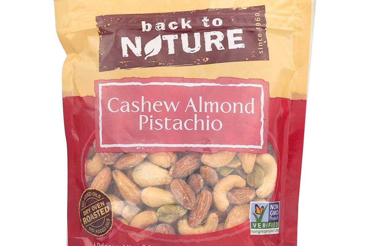 back to nature trail mix non gmo cashew almond pistachio blend
