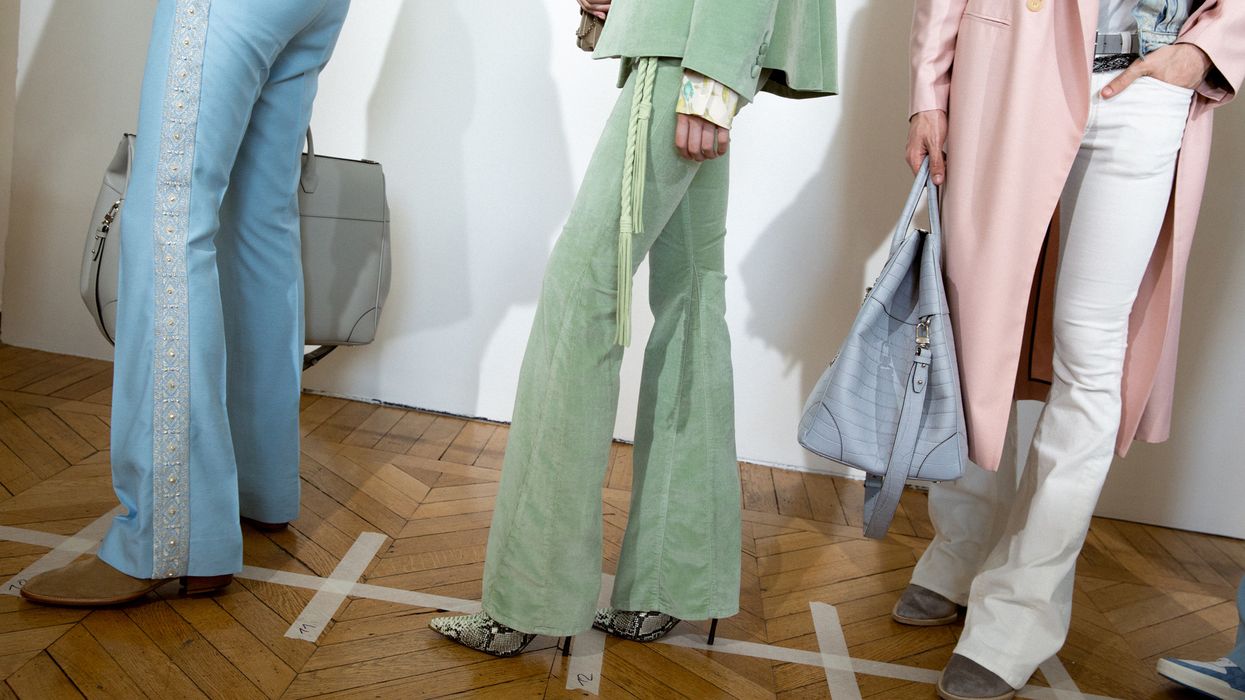 backstage at amiri spring 2020 fashion show