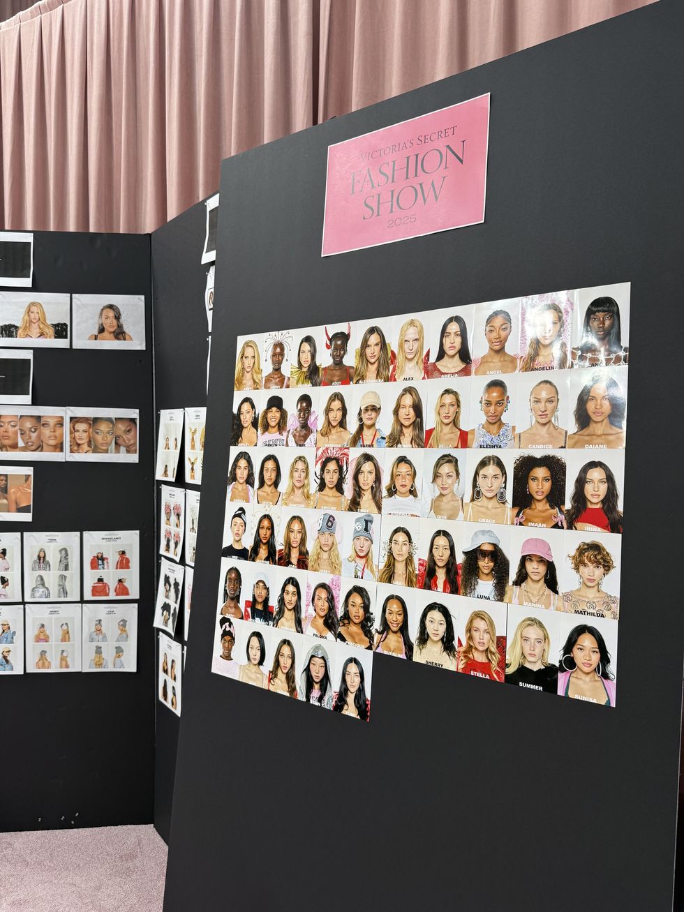 Backstage at the Victoria's Secret Show