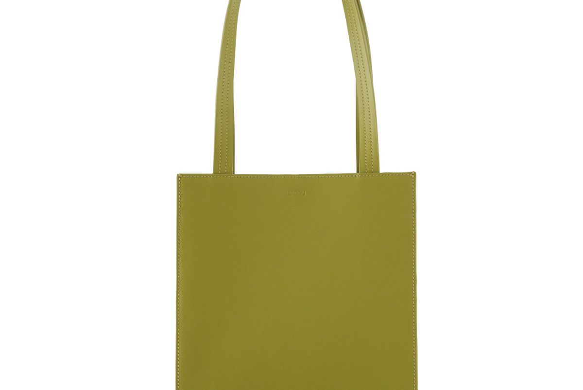 baggu medium leather retail tote