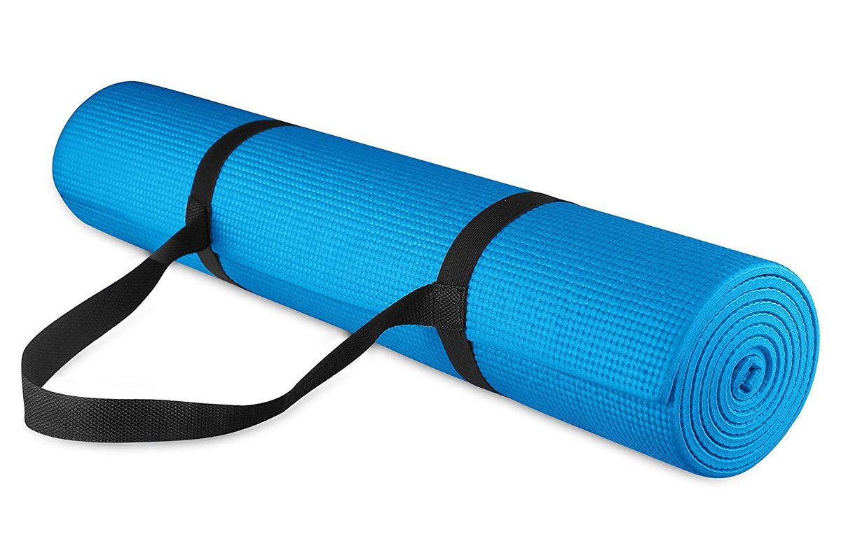 balancefrom go yoga all purpose high density non slip exercise yoga mat with carrying strap