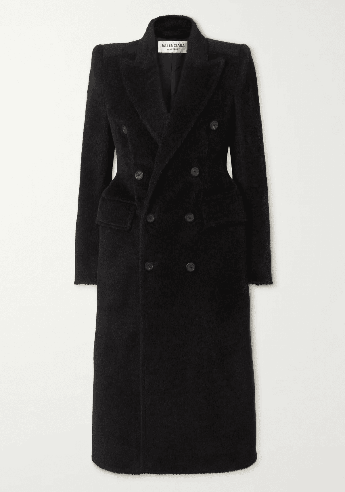 Balenciaga Hourglass Double-breasted Wool-blend Twill Coat