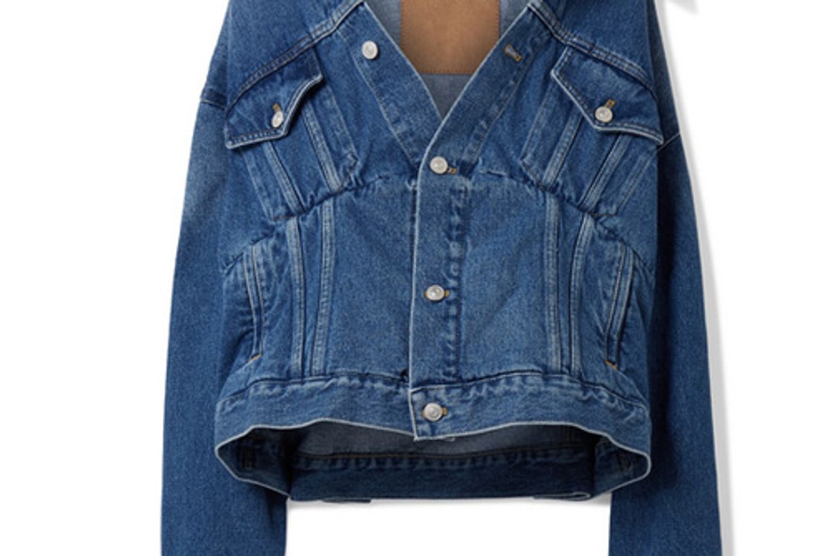 balenciaga oversized denim jacket